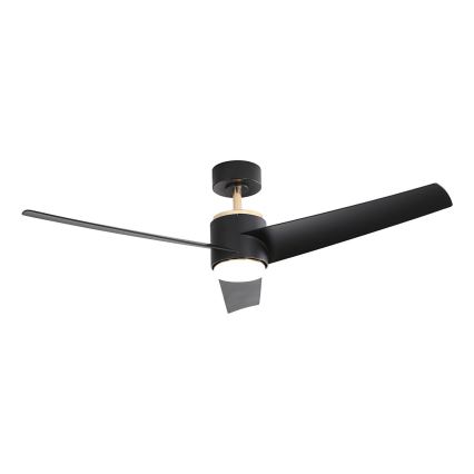 Immax NEO 07280L - Ventilateur de plafond BEAUTY LED/18W/230V Wi-Fi Tuya noir d. 132 cm + Télécommande