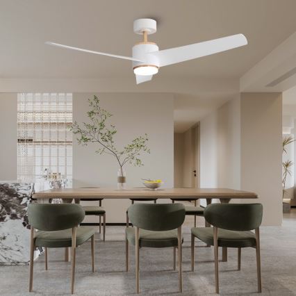 Immax NEO 07281L - ventilateur de plafond dimmable LED+CCT BEAUTY LED/18W/230V 3000/4000/6000K Wi‑Fi Tuya Ø 132 cm + télécommande