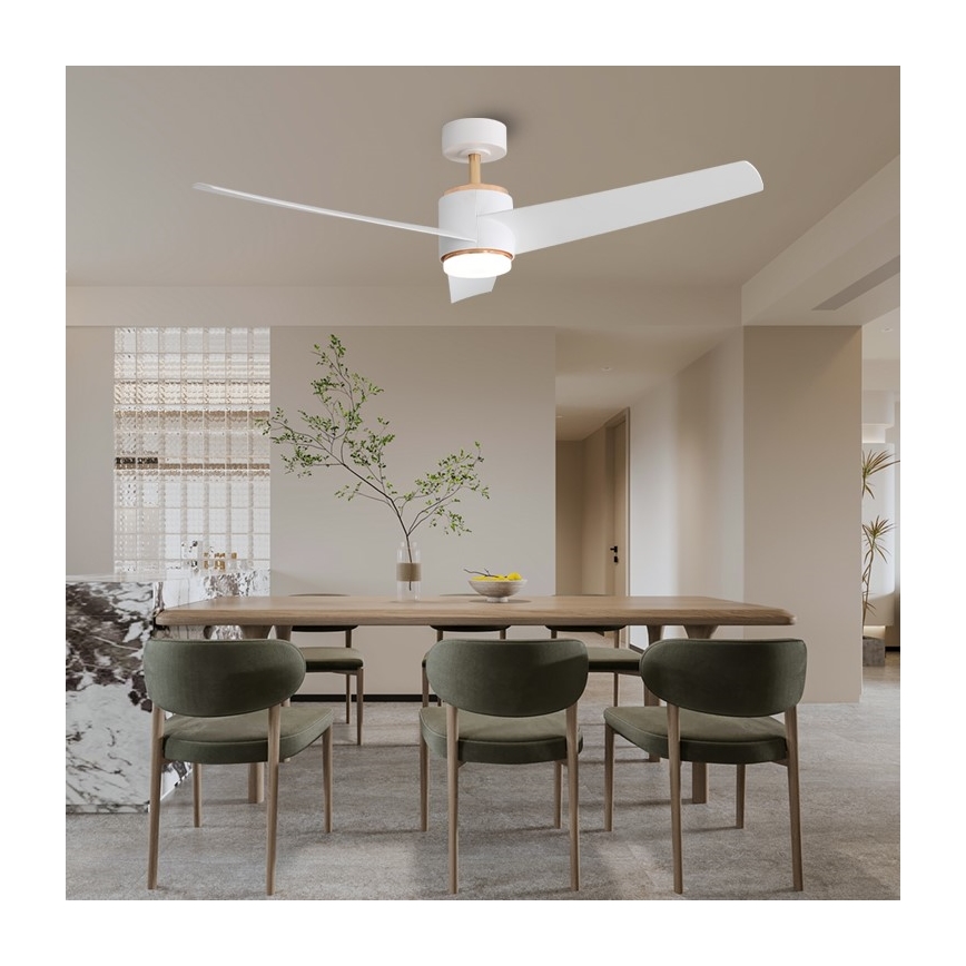 Immax NEO 07281L - Ventilateur de plafond dimmable LED+CCT BEAUTY LED/18W/230V 3000/4000/6000K Wi-Fi Tuya + télécommande