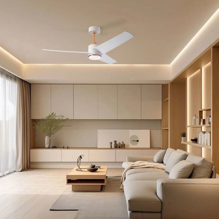 Immax NEO 07281L - Ventilateur de plafond dimmable LED+CCT BEAUTY LED/18W/230V 3000/4000/6000K Wi-Fi Tuya + télécommande