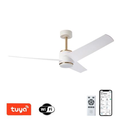 Immax NEO 07281L - Ventilateur de plafond dimmable LED+CCT BEAUTY LED/18W/230V 3000/4000/6000K Wi-Fi Tuya + télécommande