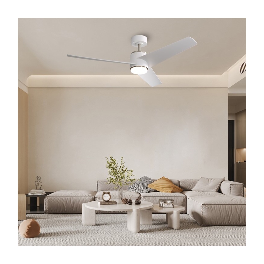 Immax NEO 07282L - LED+CCT Ventilateur de plafond à intensité variable BEAUTY LED/18W/230V 3000/4000/6000K Wi-Fi Tuya Ø 132 cm + télécommande