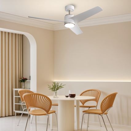 Immax NEO 07282L - LED+CCT Ventilateur de plafond à intensité variable BEAUTY LED/18W/230V 3000/4000/6000K Wi-Fi Tuya Ø 132 cm + télécommande