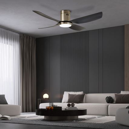 Immax NEO 07282L - Ventilateur de plafond dimmable PURE LED+CCT 24W/230V 3000/4000/6000K Wi-Fi Tuya + télécommande