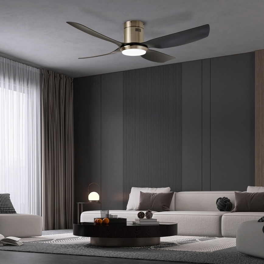 Immax NEO 07282L - Ventilateur de plafond dimmable PURE LED+CCT 24W/230V 3000/4000/6000K Wi-Fi Tuya + télécommande