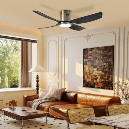 Immax NEO 07282L - Ventilateur de plafond dimmable PURE LED+CCT 24W/230V 3000/4000/6000K Wi-Fi Tuya + télécommande
