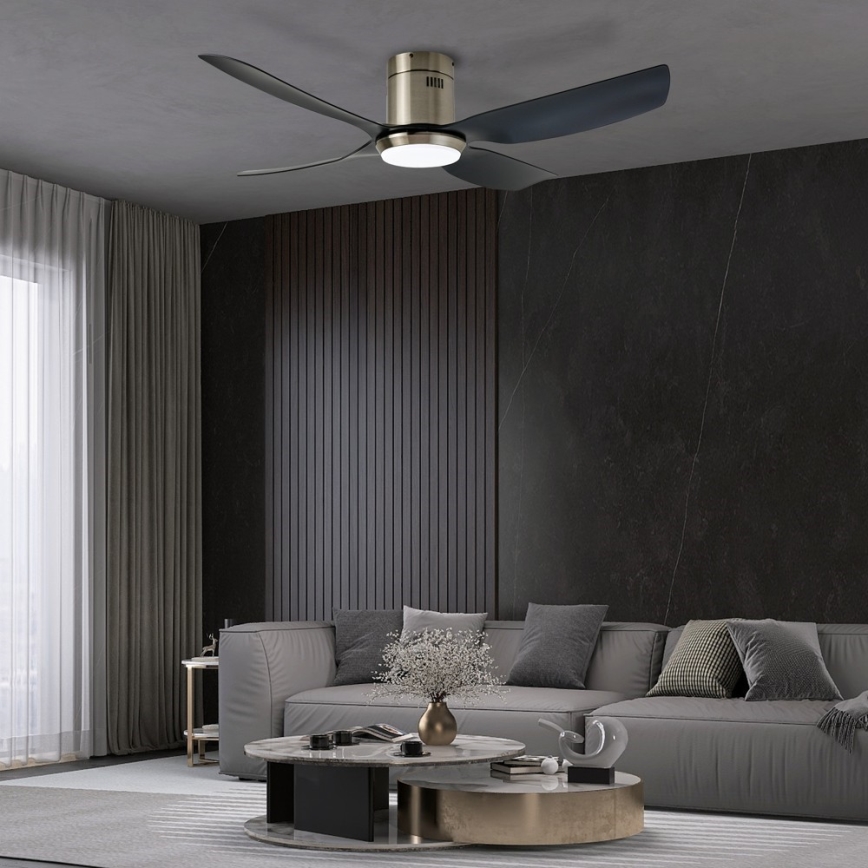 Immax NEO 07282L - Ventilateur de plafond dimmable PURE LED+CCT 24W/230V 3000/4000/6000K Wi-Fi Tuya + télécommande