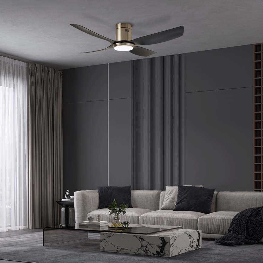 Immax NEO 07282L - Ventilateur de plafond dimmable PURE LED+CCT 24W/230V 3000/4000/6000K Wi-Fi Tuya + télécommande