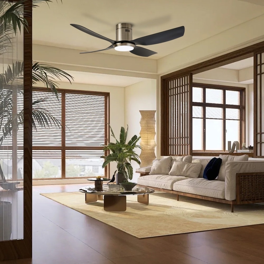 Immax NEO 07282L - Ventilateur de plafond dimmable PURE LED+CCT 24W/230V 3000/4000/6000K Wi-Fi Tuya + télécommande
