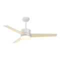 Immax NEO 07284L - Ventilateur de plafond dimmable LED+CCT à vitesse variable LED/24W/230V 3000/4000/6000K Wi-Fi Tuya + télécommande
