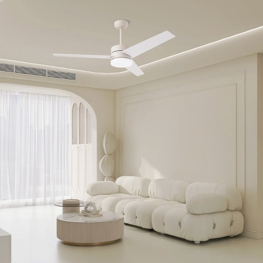 Immax NEO 07284L - Ventilateur de plafond dimmable LED+CCT à vitesse variable LED/24W/230V 3000/4000/6000K Wi-Fi Tuya + télécommande
