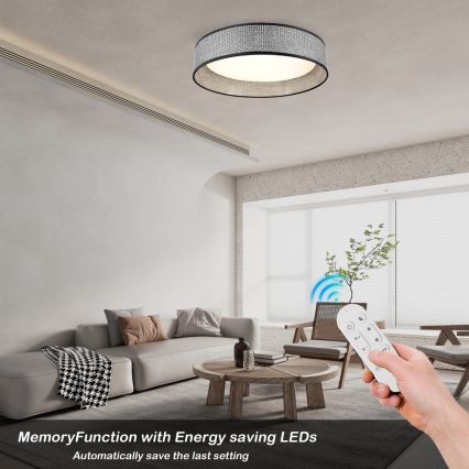 Immax NEO 07287L - Plafonnier LED+CCT dimmable LONA LED/36W/230V 3000-6000K Wi‑Fi Tuya Ø 45,5 cm + télécommande