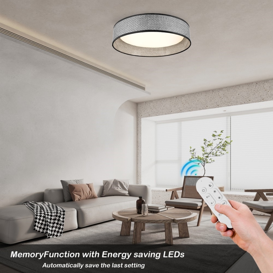 Immax NEO 07287L - Plafonnier LED+CCT dimmable LONA LED/36W/230V 3000-6000K Wi‑Fi Tuya Ø 45,5 cm + télécommande