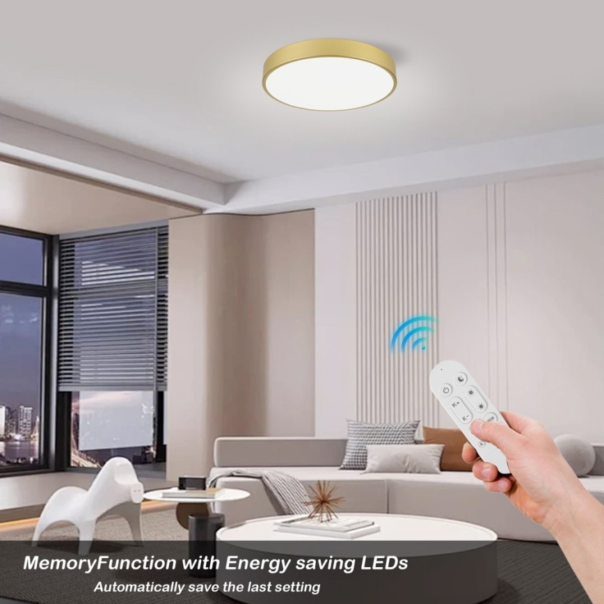 Immax NEO 07292L - LED+CCT Plafonnier à intensité variable SEMPLICI LED/36W/230V 2700-6500K Ø 40 cm + télécommande incluse