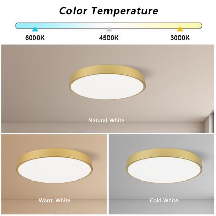 Immax NEO 07293L - Plafonnier LED+CCT dimmable SEMPLICI LED/60W/230V 2700-6500K Ø 60 cm + télécommande
