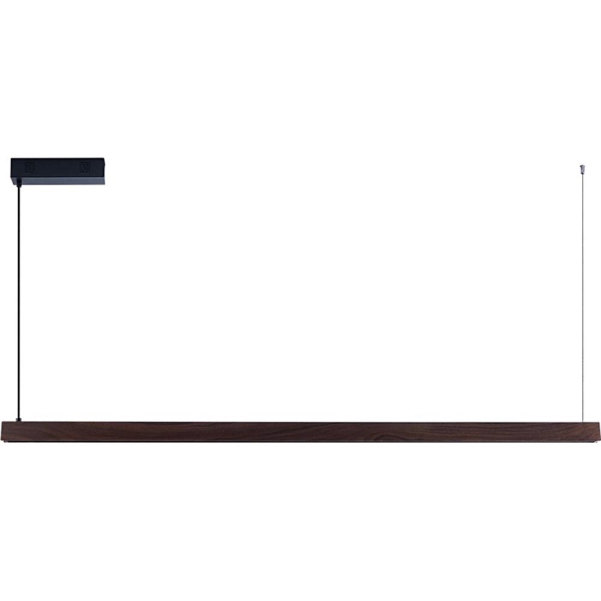 Immax NEO 07301L - Suspension LED dimmable sur câble MADEIRA LED/33W/230V Wi-Fi Tuya 152 cm noyer + télécommande