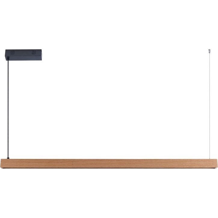 Immax NEO 07303L - Suspension LED à intensité réglable sur câble MADEIRA LED/26W/230V compatible Wi-Fi Tuya 122 cm chêne + télécommande