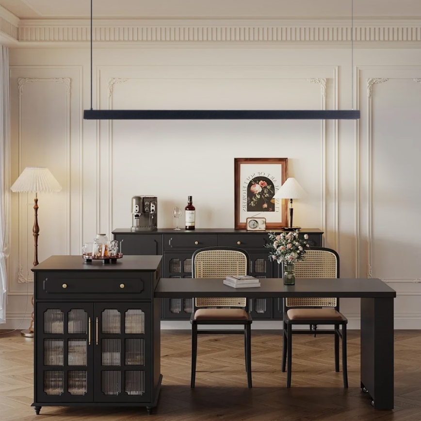 Immax NEO 07307L - Suspension dimmable sur câble MADEIRA LED/33W/230V Wi-Fi Tuya 152 cm noire + télécommande