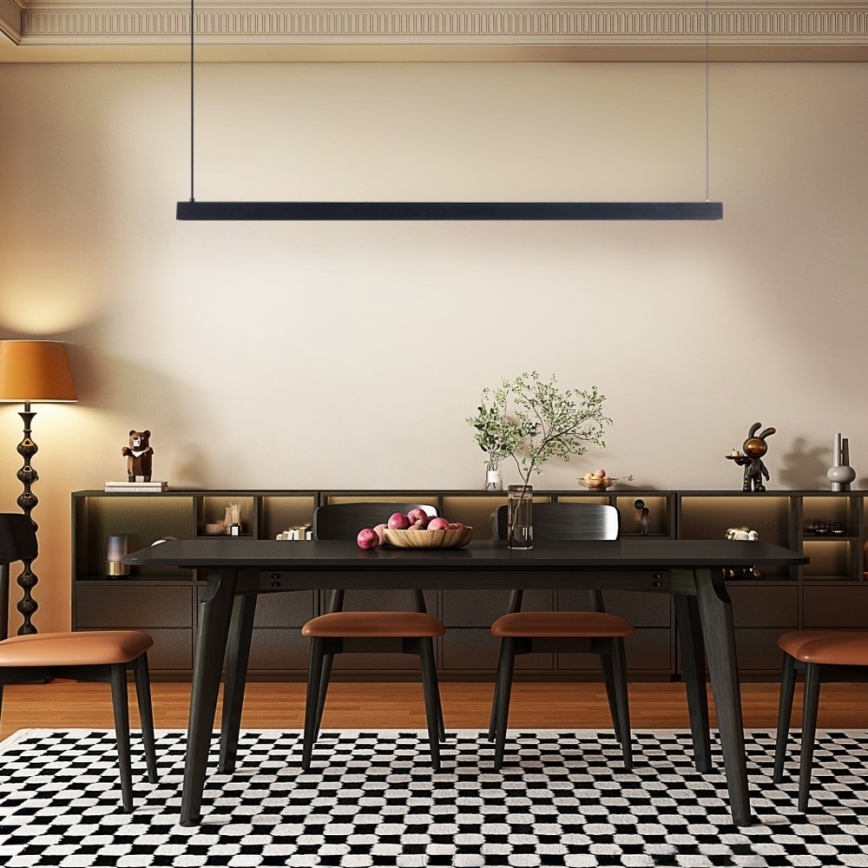 Immax NEO 07307L - Suspension dimmable sur câble MADEIRA LED/33W/230V Wi-Fi Tuya 152 cm noire + télécommande