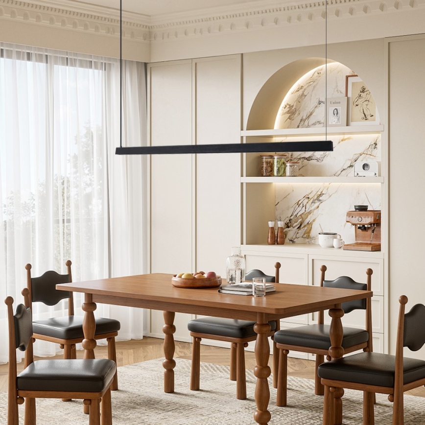 Immax NEO 07308L - Suspension LED dimmable sur câble MADEIRA LED/44W/230V Wi-Fi Tuya 202 cm noir + télécommande