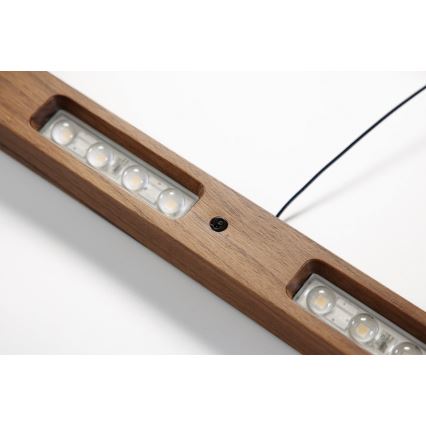 Immax NEO 07309L - Suspension LED dimmable sur câble avec capteur MADEIRA LED/37W/230V 157 cm finition noyer