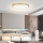 Immax NEO 07312L - Plafonnier LED dimmable SEMPLICI LED/128W/230V Ø 100 cm Wi‑Fi Tuya doré + télécommande