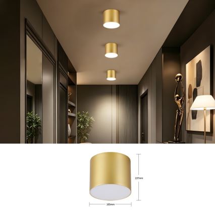 Immax NEO 07318L - Plafonnier LED dimmable RONDATE LED/32W/230V Ø 16,5 cm Wi‑Fi Tuya doré