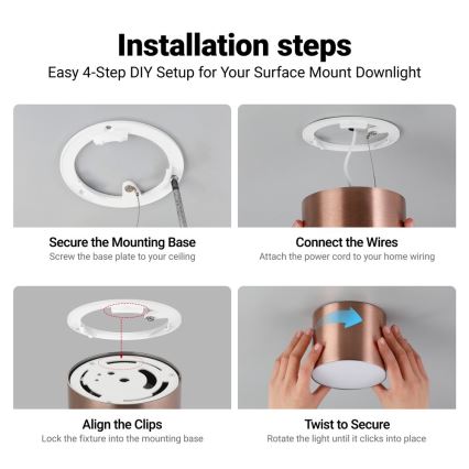 Immax NEO 07320L - Plafonnier LED dimmable RONDATE LED/32W/230V Ø 16,5 cm Wi-Fi Tuya, or rose