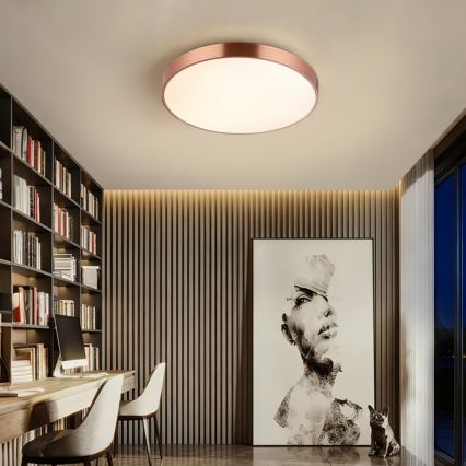 Immax NEO 07321L - Plafonnier LED dimmable NEO LITE SEMPLICI LED/36W/230V Ø 40 cm cuivré + télécommande