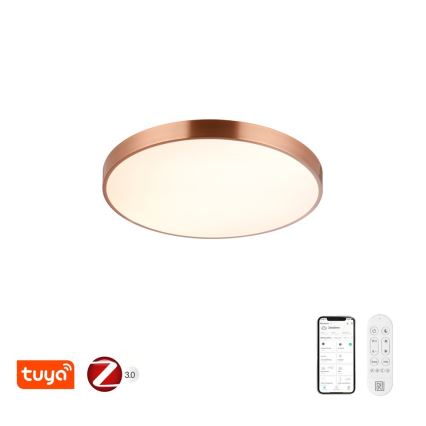 Immax NEO 07322L - Plafonnier LED dimmable NEO LITE SEMPLICI LED/60W/230V Ø 60 cm cuivré + télécommande