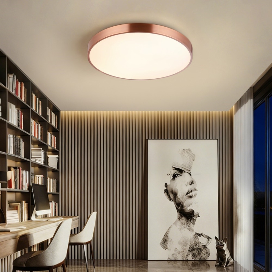 Immax NEO 07322L - Plafonnier LED dimmable NEO LITE SEMPLICI LED/60W/230V Ø 60 cm cuivré + télécommande