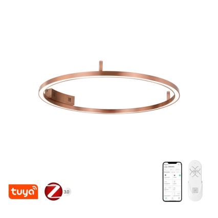 Immax NEO 07326-80C - Plafonnier LED dimmable FINO LED/55W/230V 80 cm Tuya or rose + télécommande