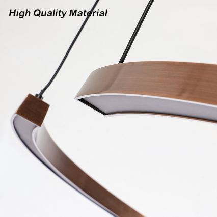 Immax NEO 07328L - suspension LED dimmable sur câble FINO LED/72W/230V 120 cm Tuya or rose + télécommande