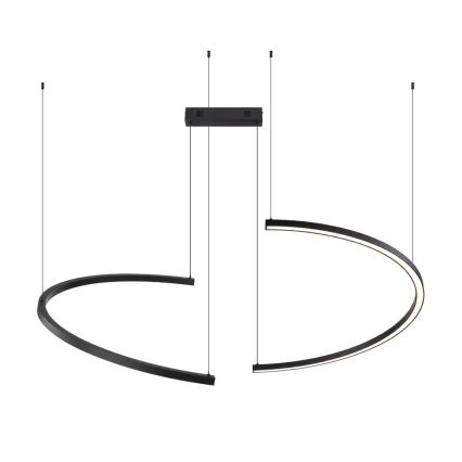 Immax NEO 07329L - FINO Suspension LED dimmable sur câble, LED/72W/230V, 120 cm, noir, Tuya + télécommande