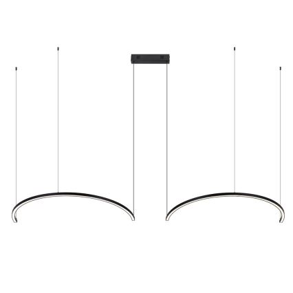 Immax NEO 07329L - FINO Suspension LED dimmable sur câble, LED/72W/230V, 120 cm, noir, Tuya + télécommande