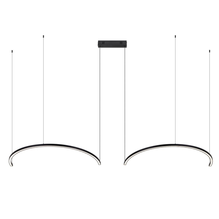 Immax NEO 07329L - FINO Suspension LED dimmable sur câble, LED/72W/230V, 120 cm, noir, Tuya + télécommande