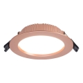 Immax NEO 07330L - Plafonnier encastré LED dimmable DOWN LED/12W/230V Wi-Fi Tuya Ø 12 cm or rose