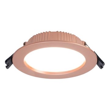 Immax NEO 07330L - Plafonnier encastré LED dimmable DOWN LED/12W/230V Wi-Fi Tuya Ø 12 cm or rose