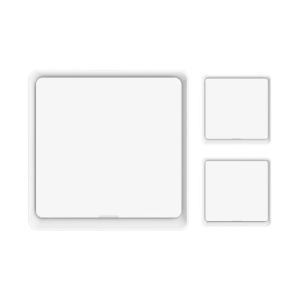 Immax NEO 07506C - LOT 3x Interrupteur 1 bouton SMART 3xCR2430 Zigbee 3.0 Tuya