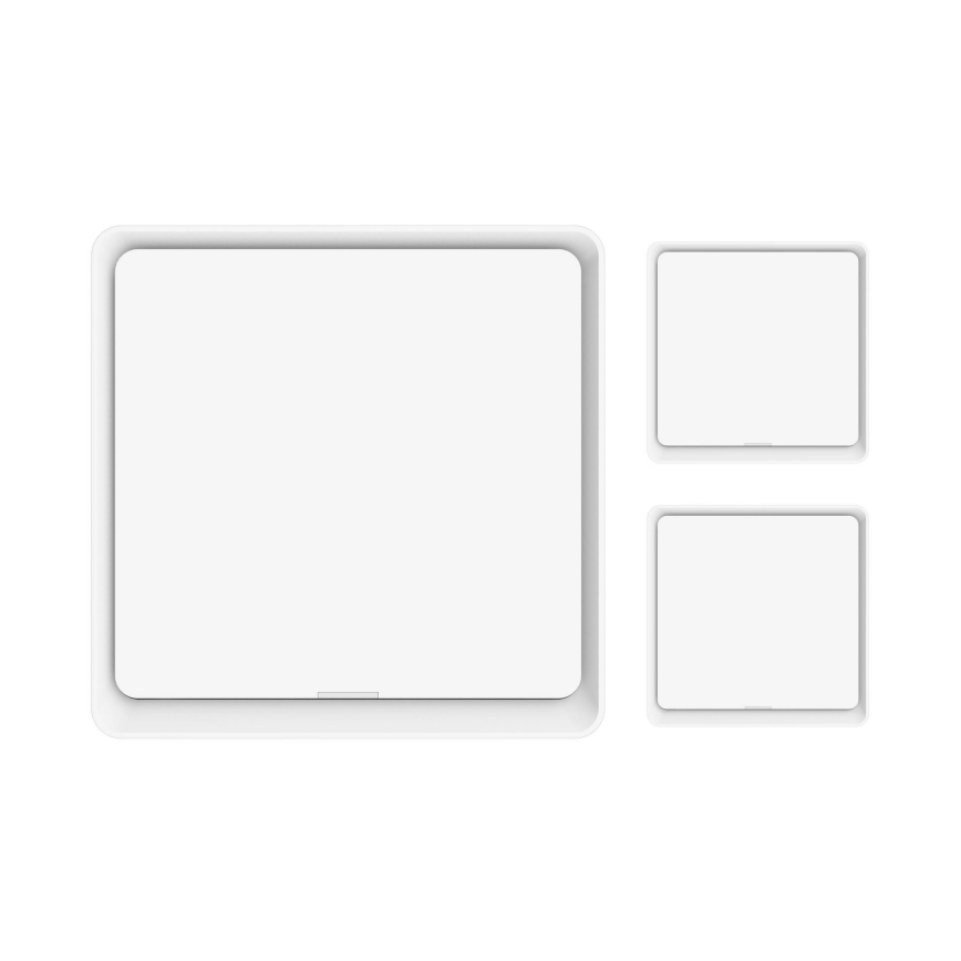 Immax NEO 07506C - LOT 3x Interrupteur 1 bouton SMART 3xCR2430 Zigbee 3.0 Tuya
