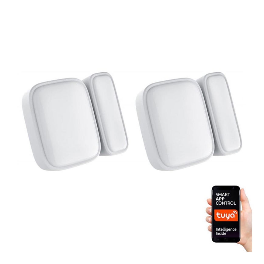 Immax NEO 07511L - LOT 2x Détecteur magnétique pour portes et fenêtres SMART 1xCR2032  Zigbee Tuya