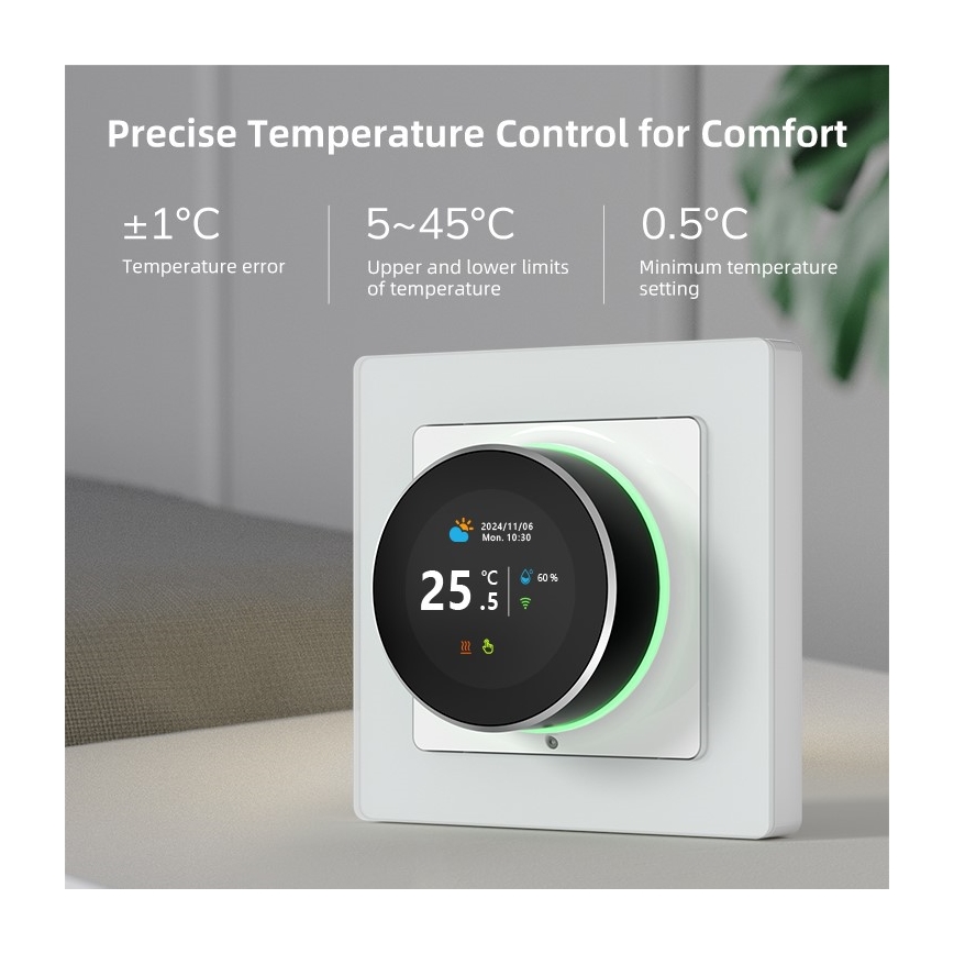 Immax NEO 07534L - Thermostat pour chauffage au sol SMART 230V/3A Wi-Fi Tuya