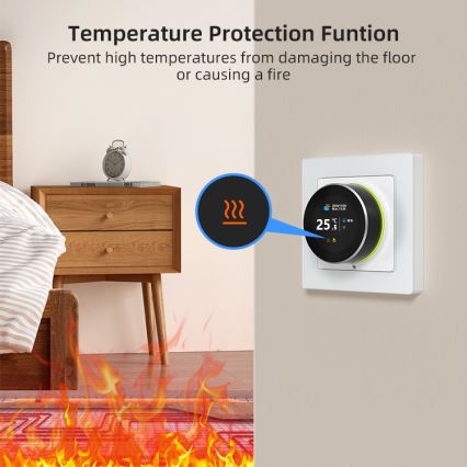 Immax NEO 07534L - Thermostat pour chauffage au sol SMART 230V/3A Wi-Fi Tuya