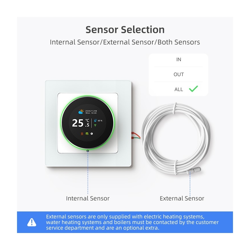 Immax NEO 07534L - Thermostat pour chauffage au sol SMART 230V/3A Wi-Fi Tuya