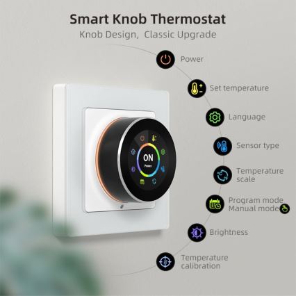 Immax NEO 07534L - Thermostat pour chauffage au sol SMART 230V/3A Wi-Fi Tuya