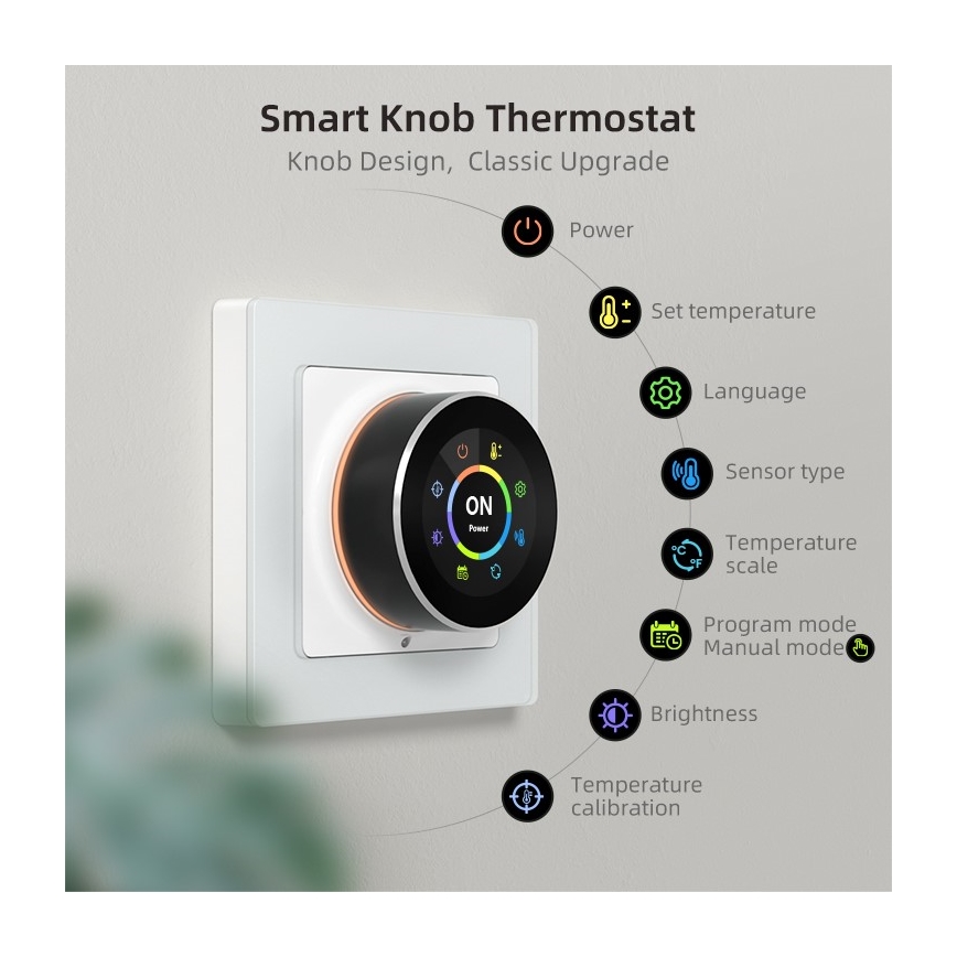 Immax NEO 07534L - Thermostat pour chauffage au sol SMART 230V/3A Wi-Fi Tuya