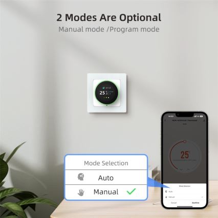 Immax NEO 07535L - Thermostat SMART pour chauffage au sol électrique 230V/16A Wi-Fi Tuya