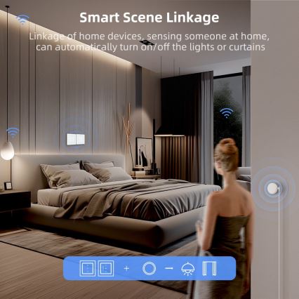 Immax NEO 07551L - Interrupteur intelligent pour commande de stores et de volets roulants 230V Tuya
