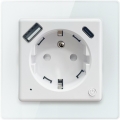 Immax NEO 07553L - Prise connectée de type E 16A/230V + 1x USB-A + 1x USB-C PD 20W