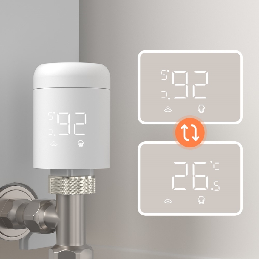 Immax NEO 07554L - Tête thermostatique (alimentée par 3 piles AA)